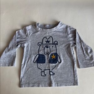 First Impressions Gray Kids Shirt with Bear Design Boys 12 Months